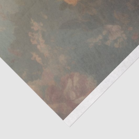 Flamboyante standaard poedel decoupage tissuepapier (Detail)