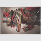 Flamboyante Steampunk Stijl Alligator Decoupage Tissuepapier (Voorkant)