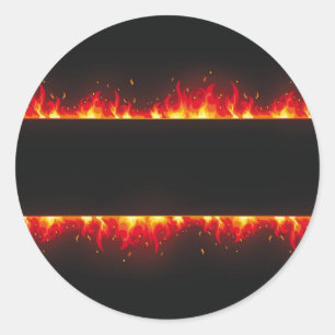 flame#2 ronde sticker
