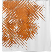 Flame.Abstract oranje patroon. Douchegordijn (Voorkant)