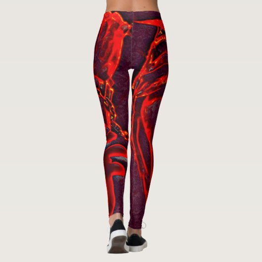Flame Airbrush Leggings (Achterkant)