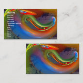 Flame Brago-Mitchell Fine Fractal Art Visitekaartje (Voorkant / Achterkant)