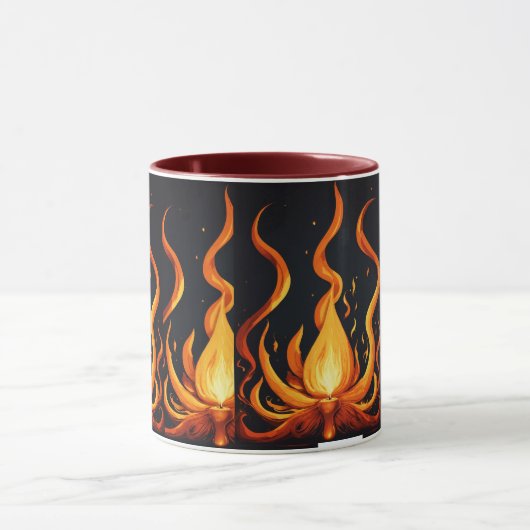 Flame Burst Art Mok (Midden)