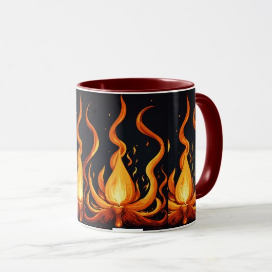 Flame Burst Art Mok (Voorkant rechts)
