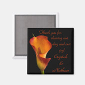 Flame Calla Lily Magneet (Voorkant / Achterkant)