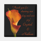 Flame Calla Lily Magneet (Voorkant)