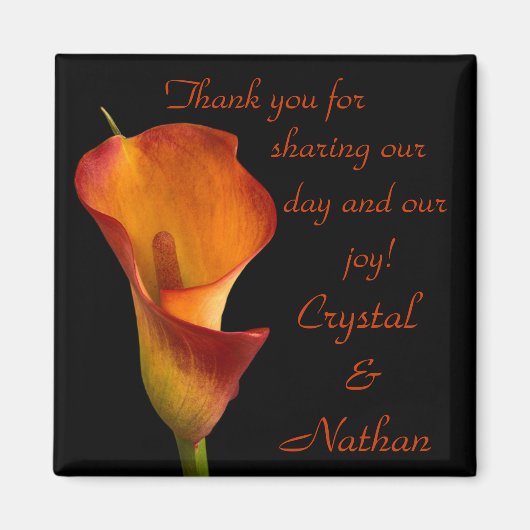 Flame Calla Lily Magneet (Voorkant)