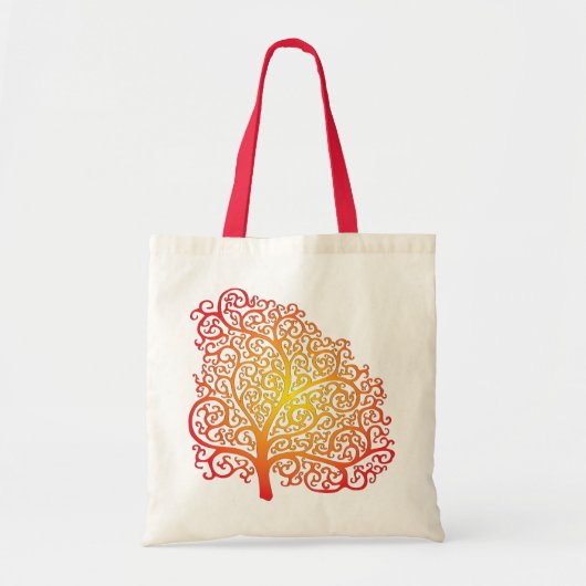 Flame CurliQ Tree Bag Tote Bag (Voorkant)