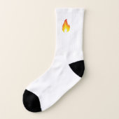 Flame Emoji Socks Sokken (Links - buitenkant)