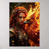 Flame Enchantress Fantasy Poster (Voorkant)