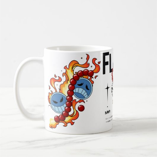 🔥Flame Fist Warrior Mug – Fire Anime Coffee Cup🔥 Koffiemok (Links)