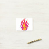 Flame Flammable Hot Fire Burning Post-it® Notes (Op bureau)