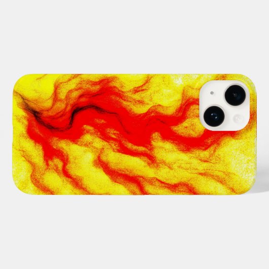 Flame Flow – Abstract vuur geïnspireerd Case-Mate iPhone Case (Achterkant (horizontaal))