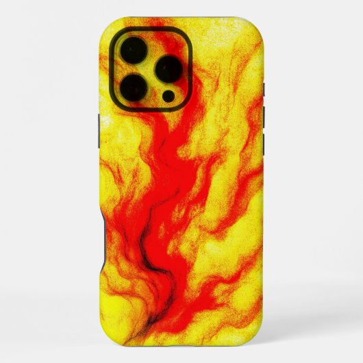 Flame Flow – Abstract vuur geïnspireerd iPhone Hoesje (Achterkant)