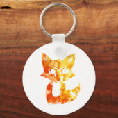 Flame Fox Sleutelhanger (Voorkant)
