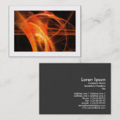 Flame Fractal 06 (begrensd) Visitekaartje (Voorkant / Achterkant)
