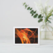 Flame Fractal 06 (begrensd) Visitekaartje (Staand voorkant)