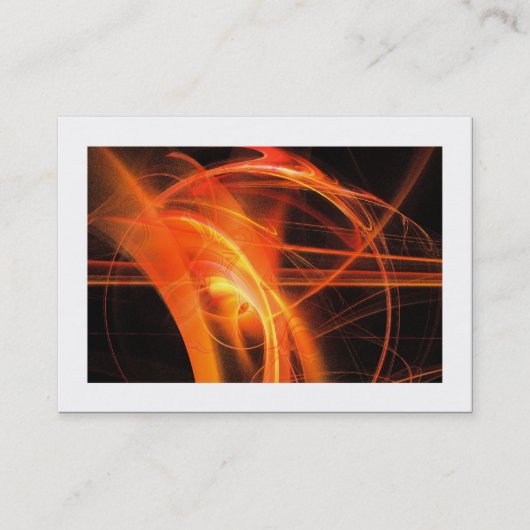 Flame Fractal 06 (begrensd) Visitekaartje (Voorkant)
