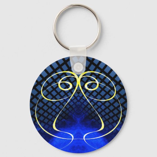 Flame Fractal 45 Sleutelhanger (Voorkant)