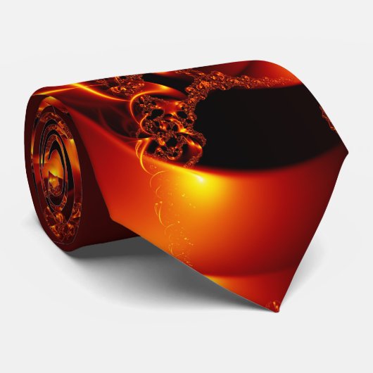 Flame fractal stropdas (Opgerold)