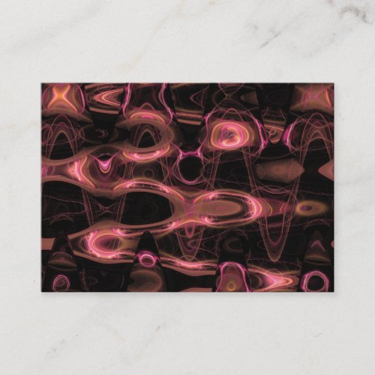 Flame Fractal Waves 01 Visitekaartje (Voorkant)