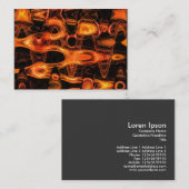 Flame Fractal Waves 02 Visitekaartje (Voorkant / Achterkant)