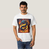 Flame Fury Dragon T-shirt, Blaze-gebonden. T-shirt (Voorkant volledig)