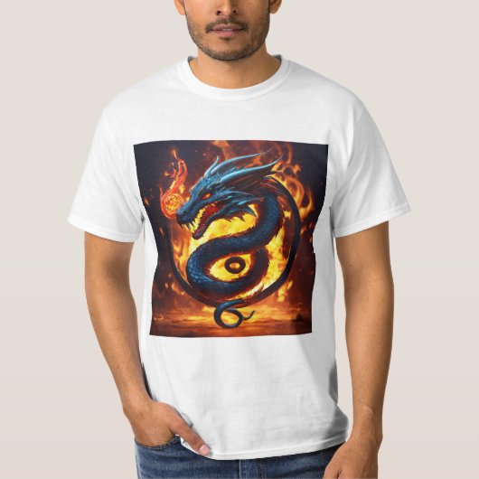 Flame Fury Dragon T-shirt, Blaze-gebonden. T-shirt (Voorkant)