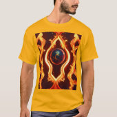 Flame Fusion: Druk je dromerige stijl uit met gril T-shirt (Voorkant)