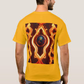 Flame Fusion: Druk je dromerige stijl uit met gril T-shirt (Achterkant)