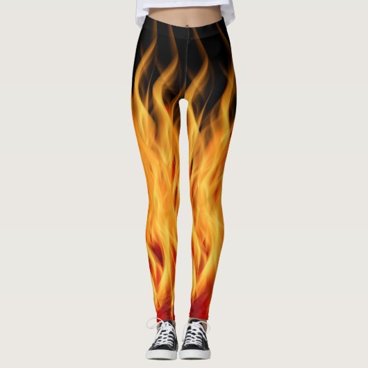 Flame Fusion Leggings: Ontsteek je stijl Leggings (Voorkant)