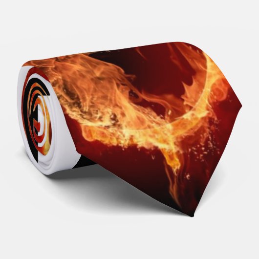 Flame Guitar! Stropdas (Opgerold)