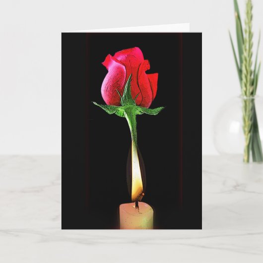 Flame Heart Card van Gregory Gallo Feestdagen Kaart (Voorkant)