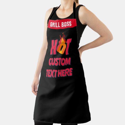 Flame Hot Chef Schort (Insitu)