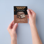 Flame Icon - Firewood Supply Flyer (Hand)