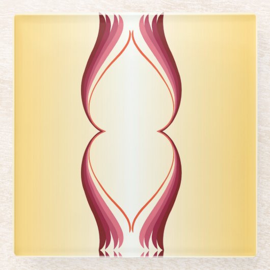 Flame Lily Glazen Onderzetter (Voorkant)