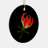 Flame Lily Keramisch Ornament (Rechts)