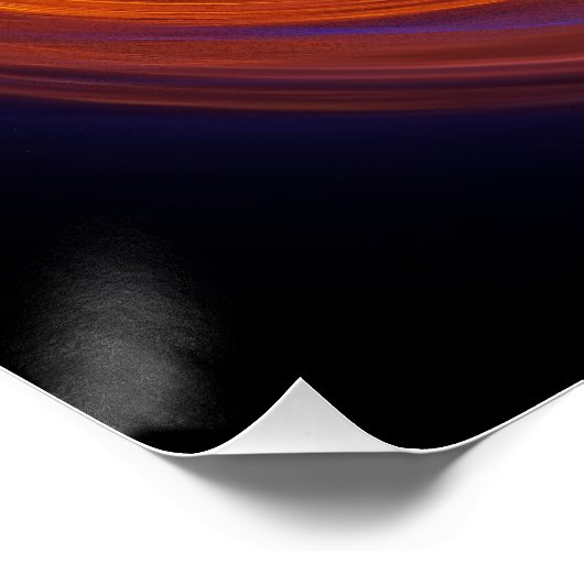 Flame Liquid Glass Abstract Fractal Art Poster (Hoek)