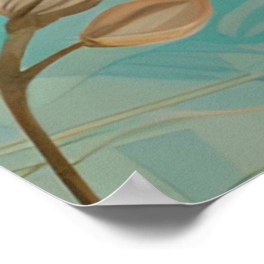 Flame Lynx Point Siamese portretkunst Poster (Hoek)