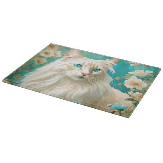 Flame Lynx Point Siamese portretkunst Snijplank (Hoek)