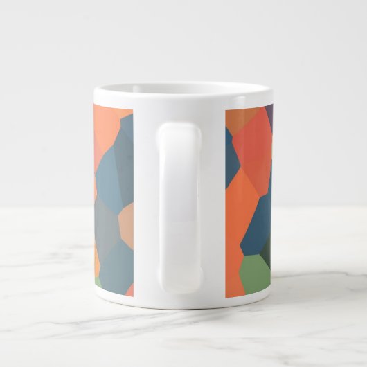 Flame, Midnight, Green Jumbo Mok (Achterkant)