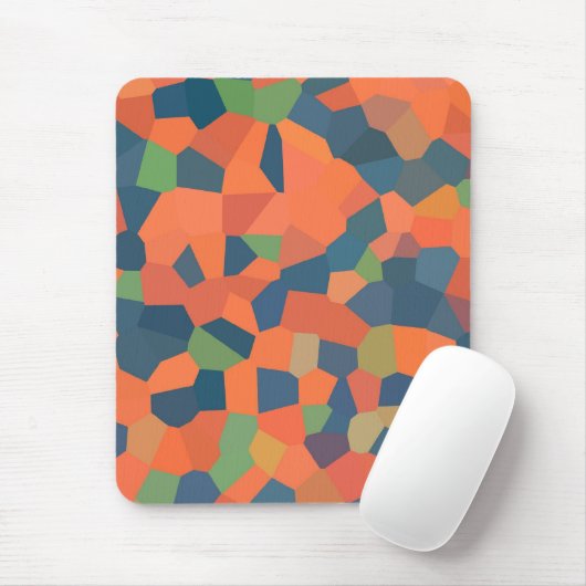 Flame, Midnight, Green Mousepad Muismat (Met muis)
