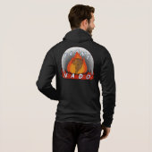 Flame Nado-Mannen Hoodie (Achterkant volledig)