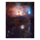 Flame Nebula Space Astronomie Foto Afdruk (Voorkant)