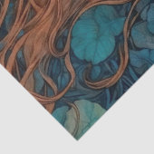 "Flame of the Tides" - A Colourful Portrait Tissuepapier (Detail)
