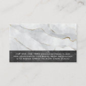 Flame Pot Logo | Marmer Visitekaartje (Achterkant)