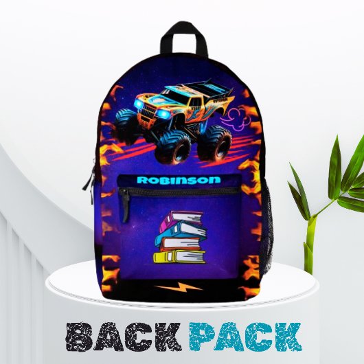 Flame Racer Backpack on the roadways Bedrukte Rugzak