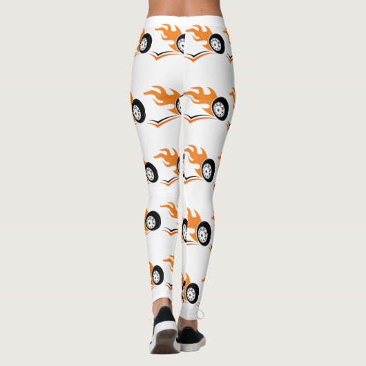 Flame Rider Moto Leggings (Achterkant)