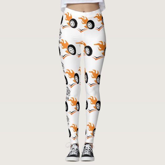 Flame Rider Moto Leggings (Voorkant)