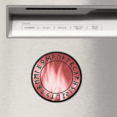 Flame Runes, rood [00. blanco] Magneet (Insitu (Vaatwasser))